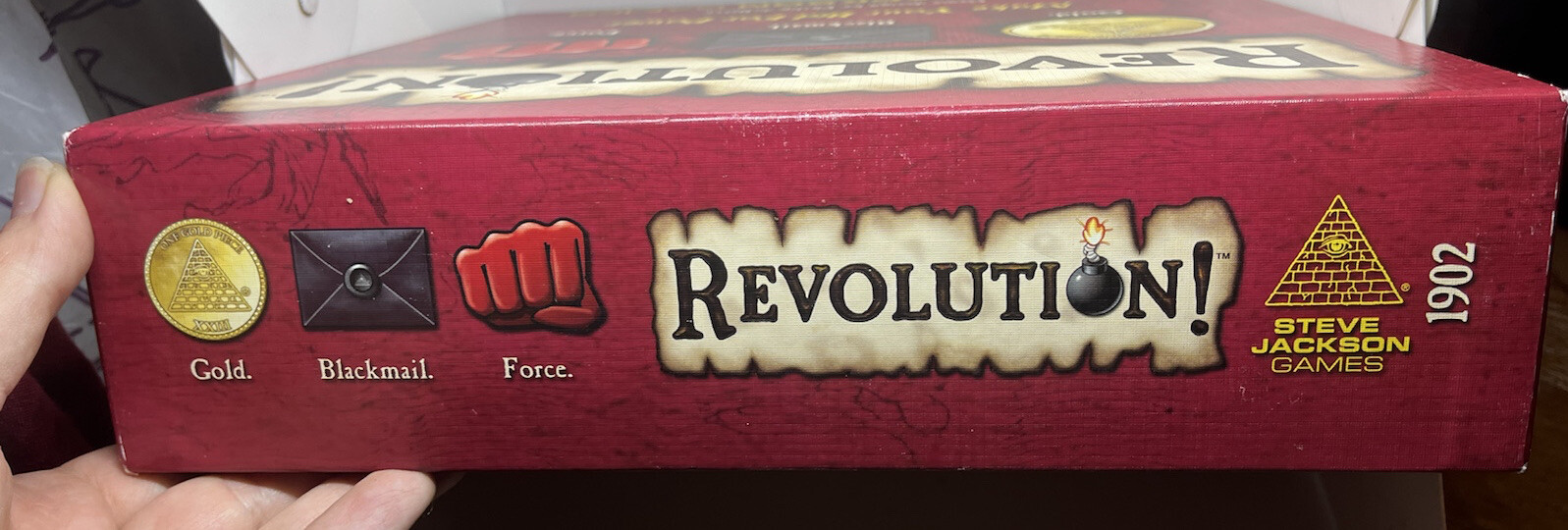 Revolution Board Game Steve Jackson 1st Edition 2nd Printing 100% Complete EUC