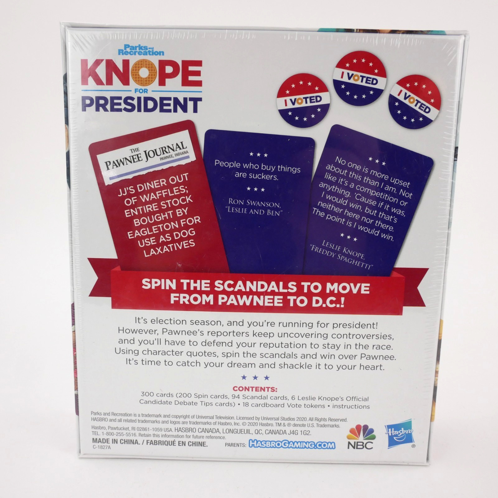 Parks and Recreation Knope For President Game Hasbro New Sealed Leslie Knope NBC