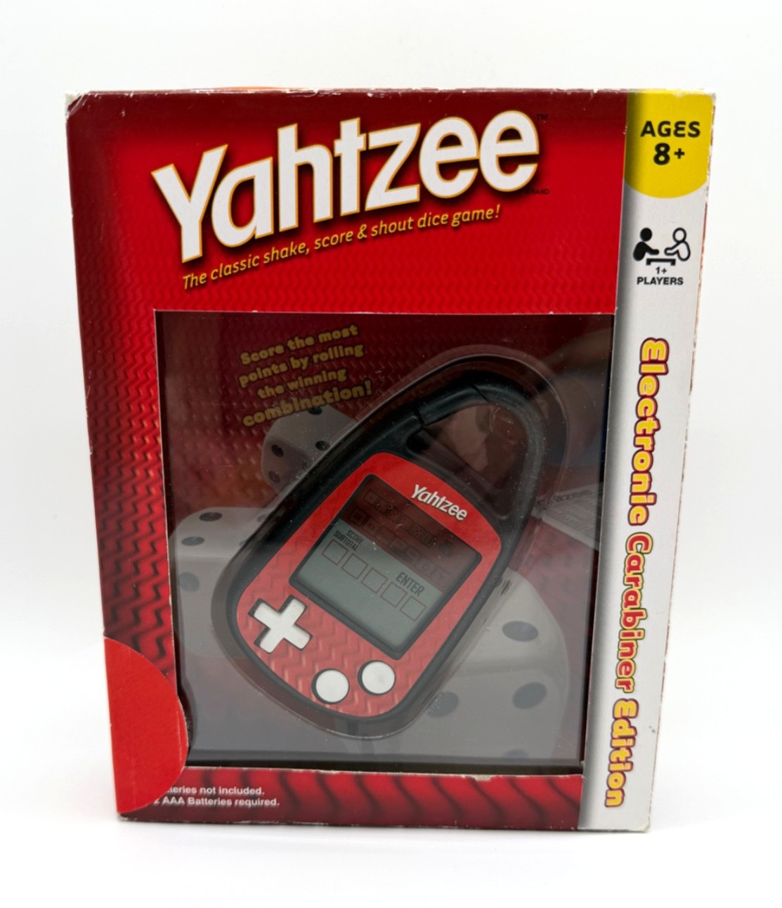 New YAHTZEE Handheld Electronic Carabiner Edition Dice Game Clip-on Hasbro 2011