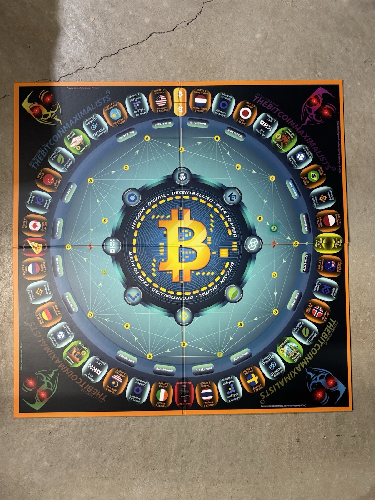 The Bit coin Maximalists Board Game 1st Edition Trading Finance COA Numbered New