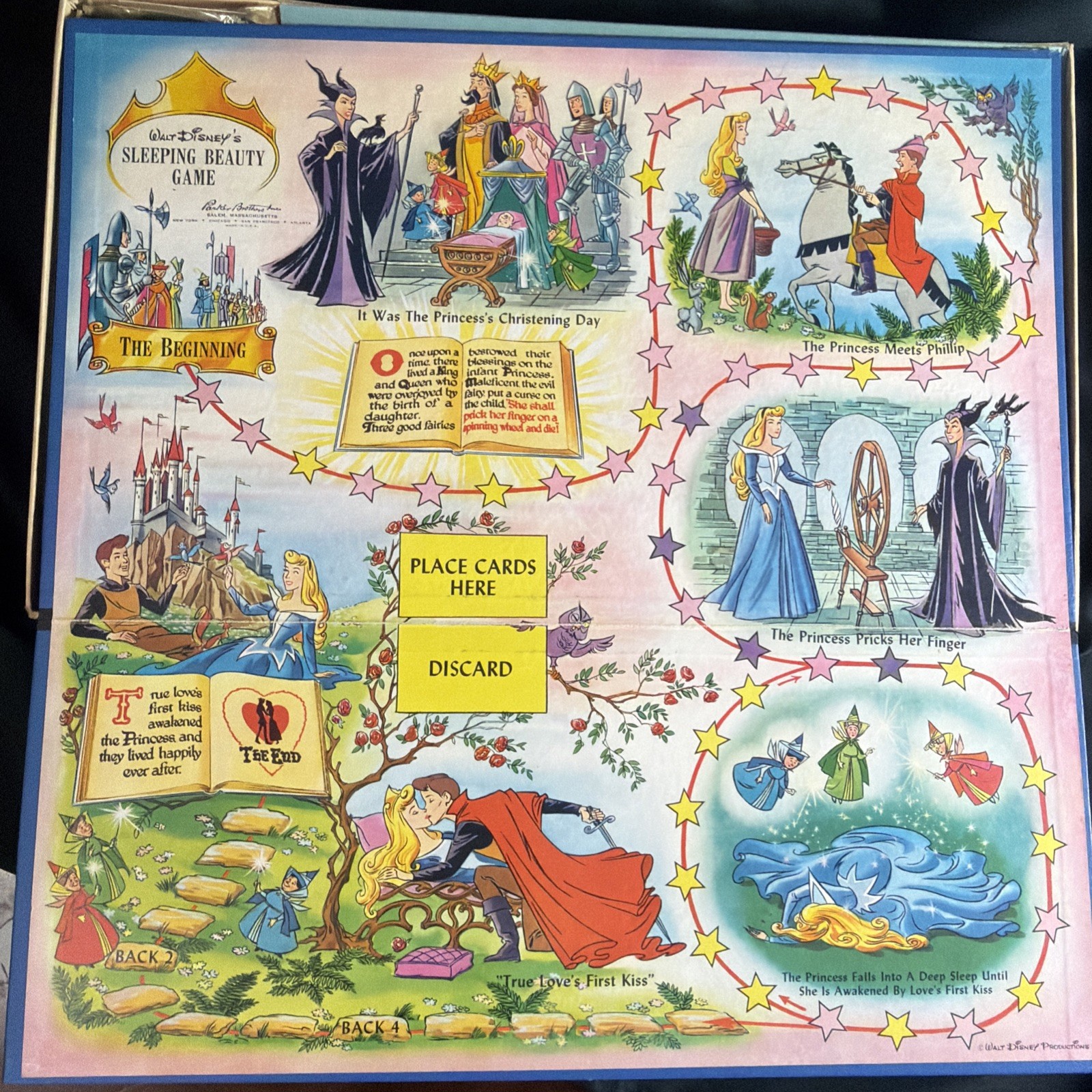 Walt Disney Sleeping Beauty Game 1958 Parker Brothers Almost Complete