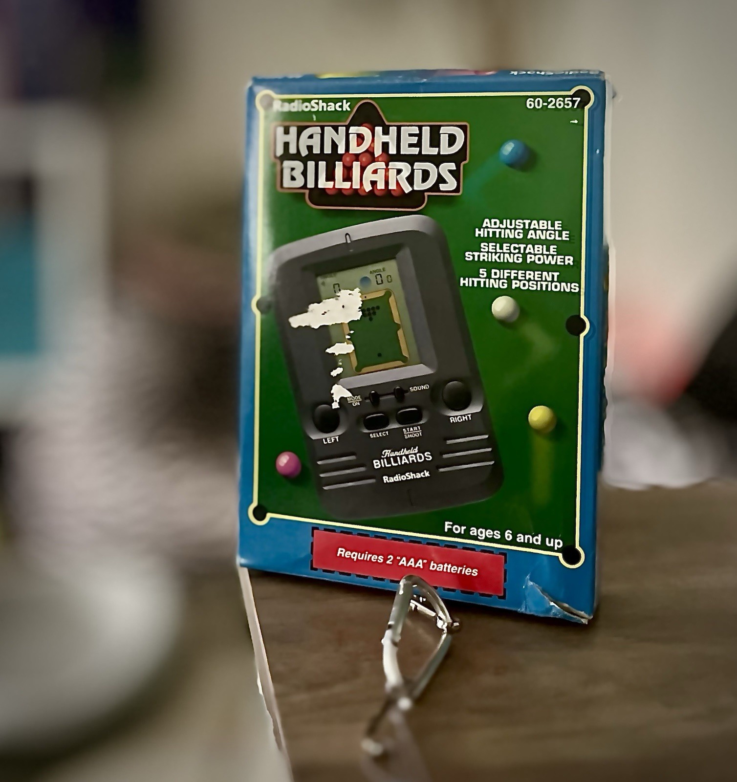 Vintage Virtual Traditional Billiards Pool Handheld Electronic Game In Box