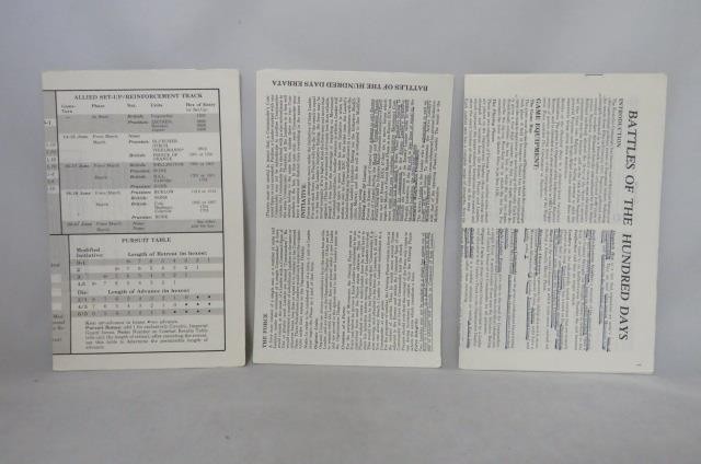 Operational Studies OSG: Battles of the Hundred Days – Waterloo Game (UNPUNCHED)