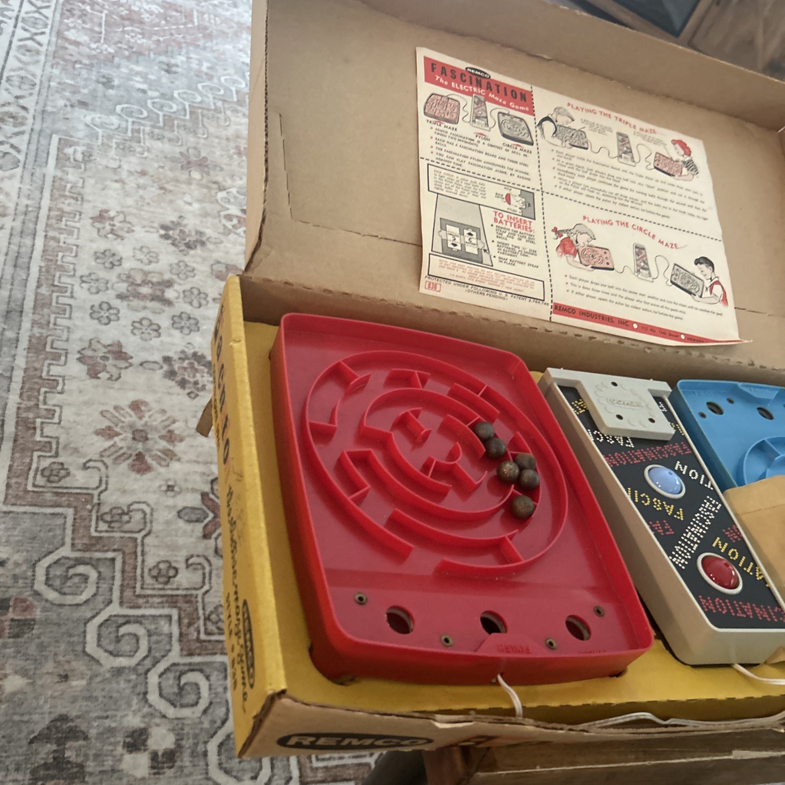 1961 Remco Fascination Electric Maze Game Orig Box UNTESTED