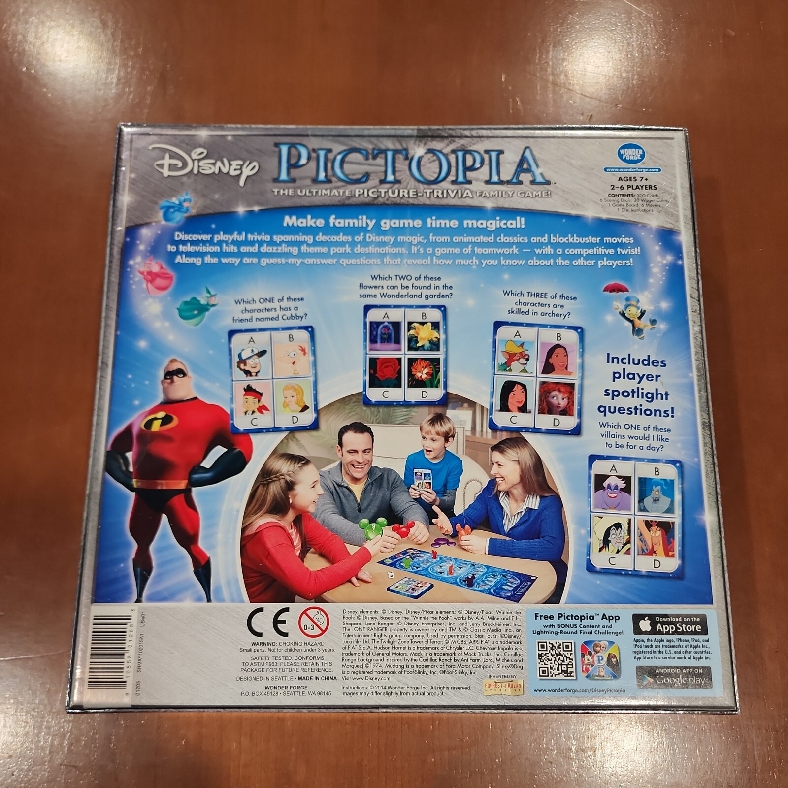 PICTOPIA Disney Edition Picture-Trivia Family Game NEW Sealed