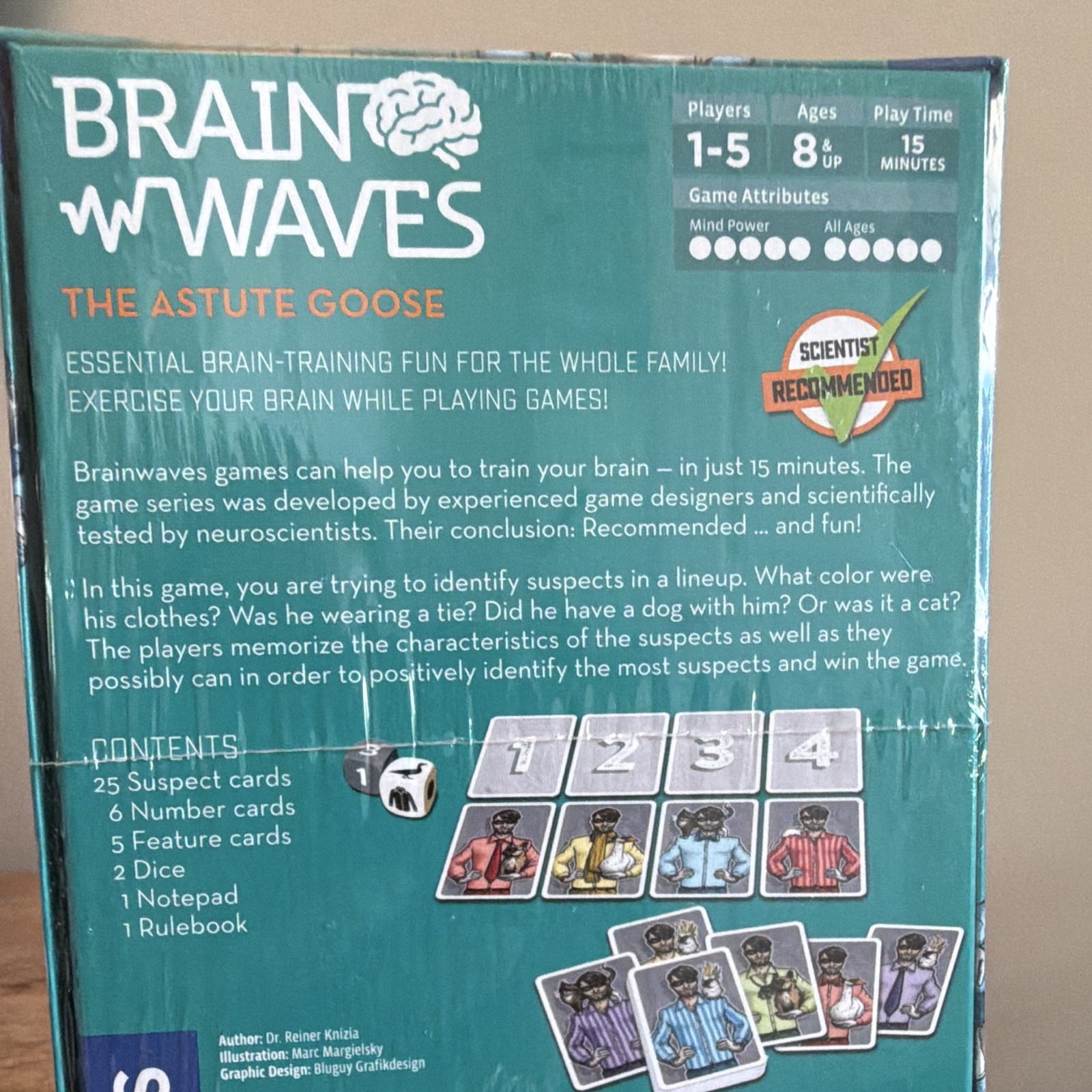 KOSMOS Brainwaves: The Astute Goose Memory Game, Award Winner, 8+, 1P 2020