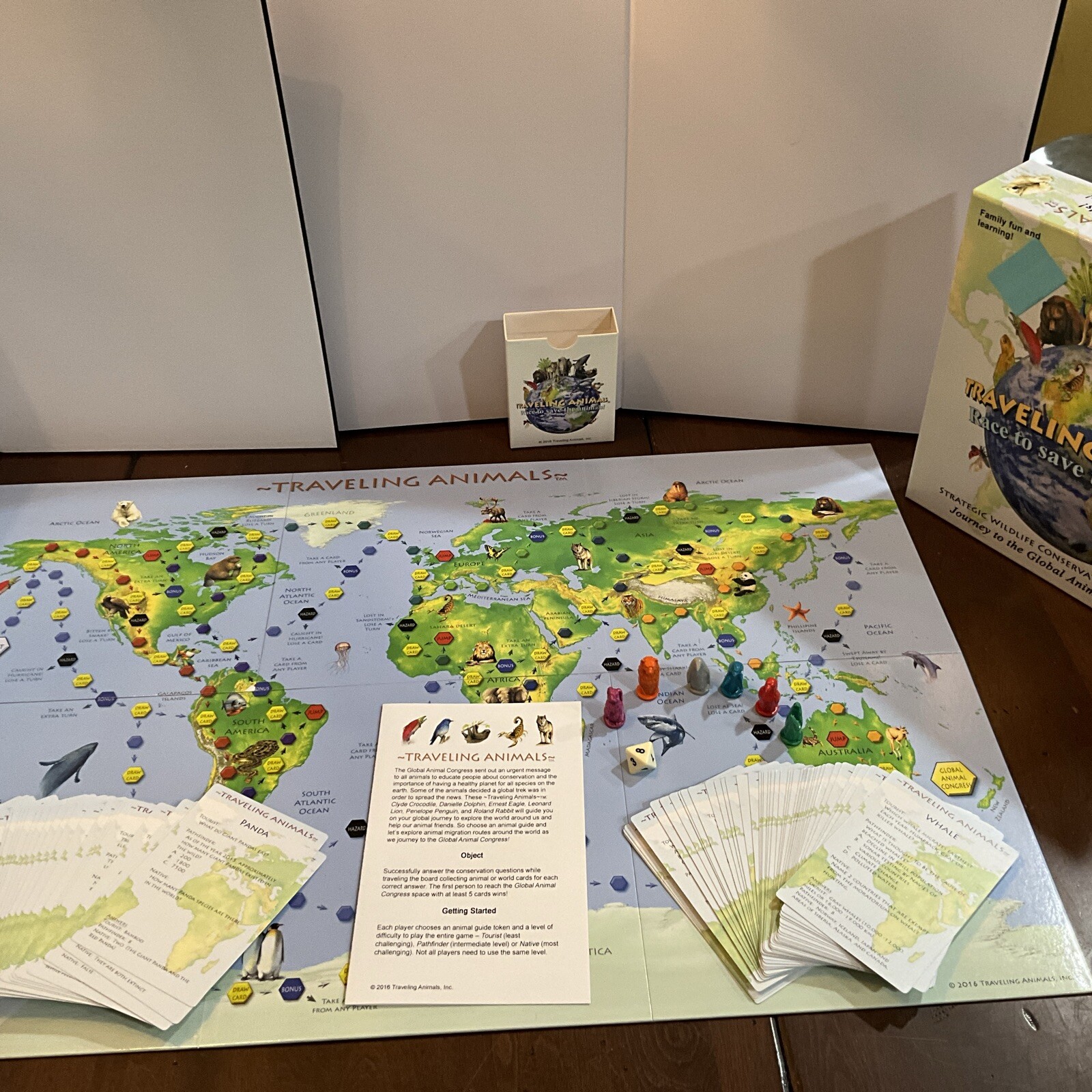 Traveling Animals Race To Save The Animals Board Game