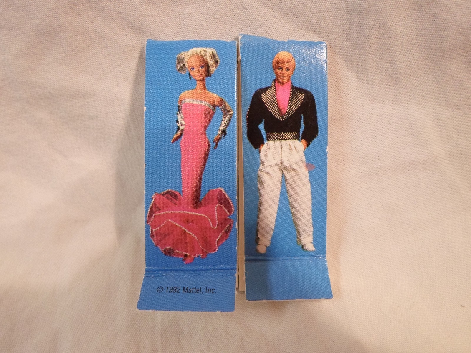*Replacement Part* Dream Date Board Game 1992 *Lot of 2 Blue Pawns Barbie & Ken*