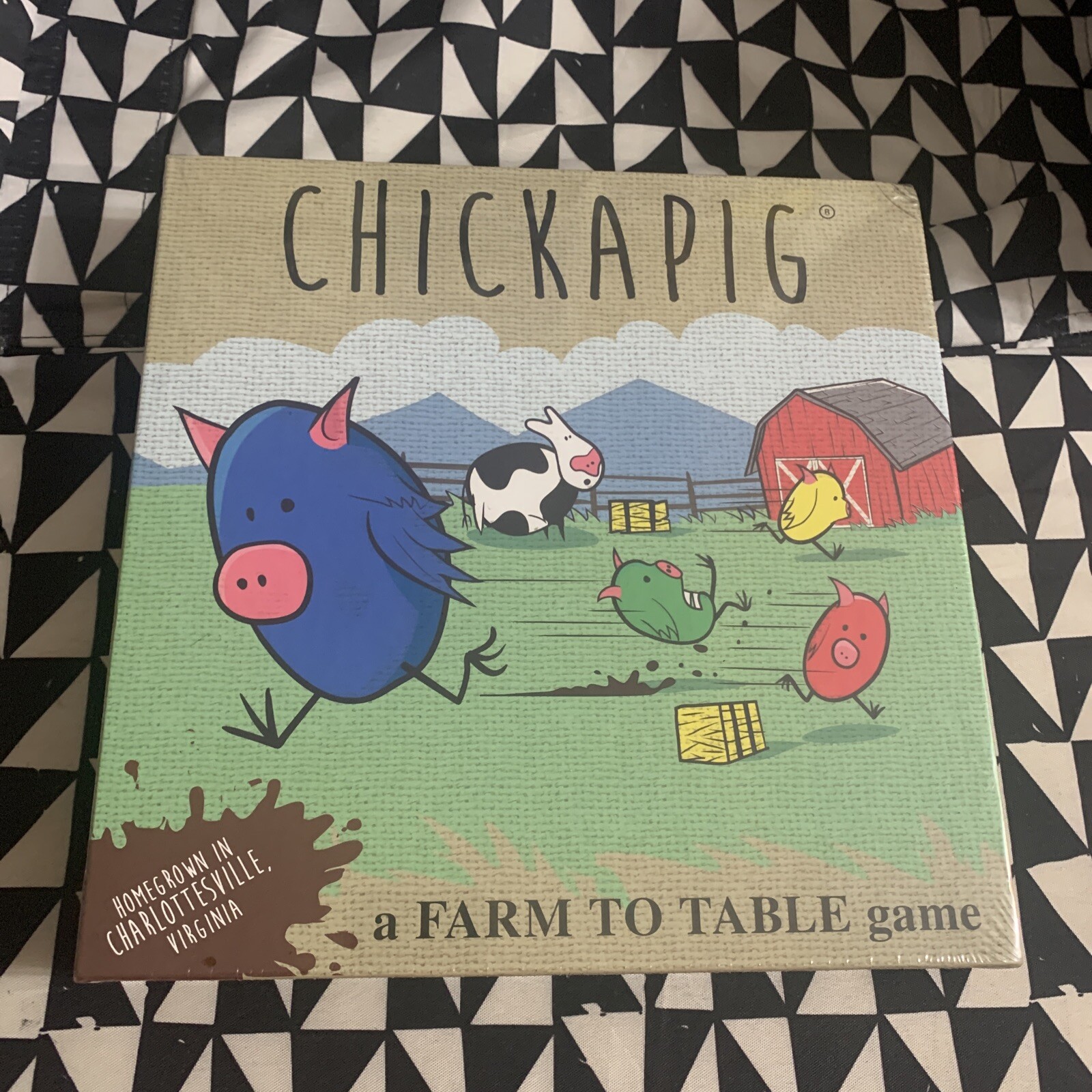 New Chickapig Board Game Family Ages 8+ 2-4 Players Kids Gift Farm To Table Wood