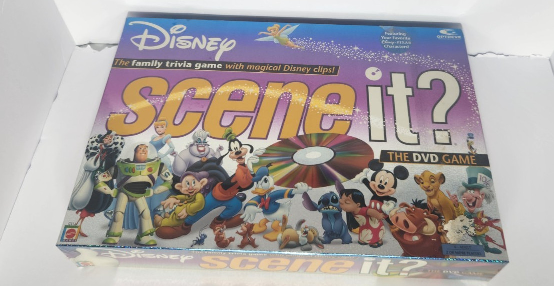DISNEY SCENE IT? DVD Family Trivia Board Game (First Edition) 2004 Sealed