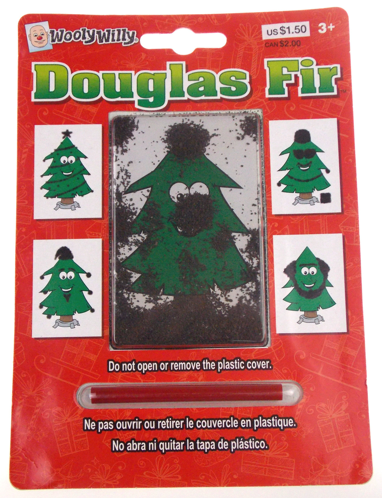 Wooly Willy Douglas Fir Tree Draw Magnetic Wand Kid Toy Holiday Xmas Gift Travel