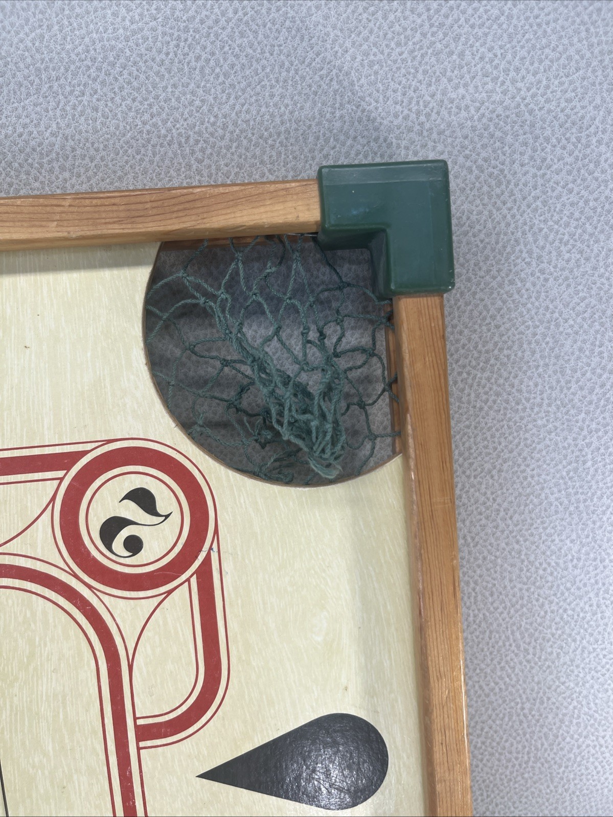 Carrom Double Sided Game Board With Attached Hanger. Game Room/man Cave.