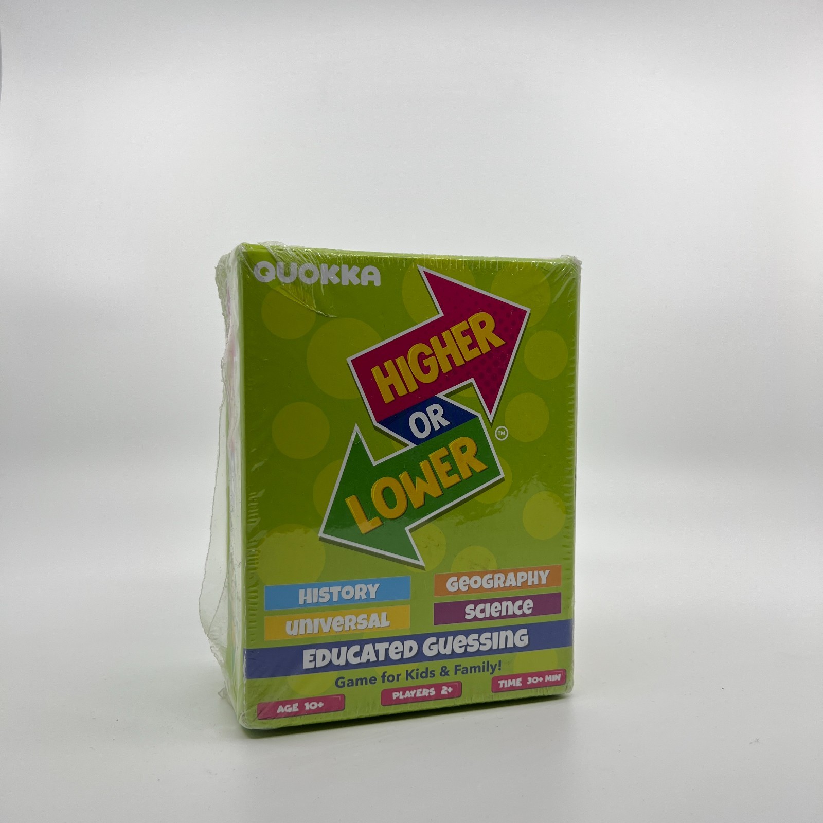 QUOKKA Higher or Lower Trivia Card Game History Geography Science New