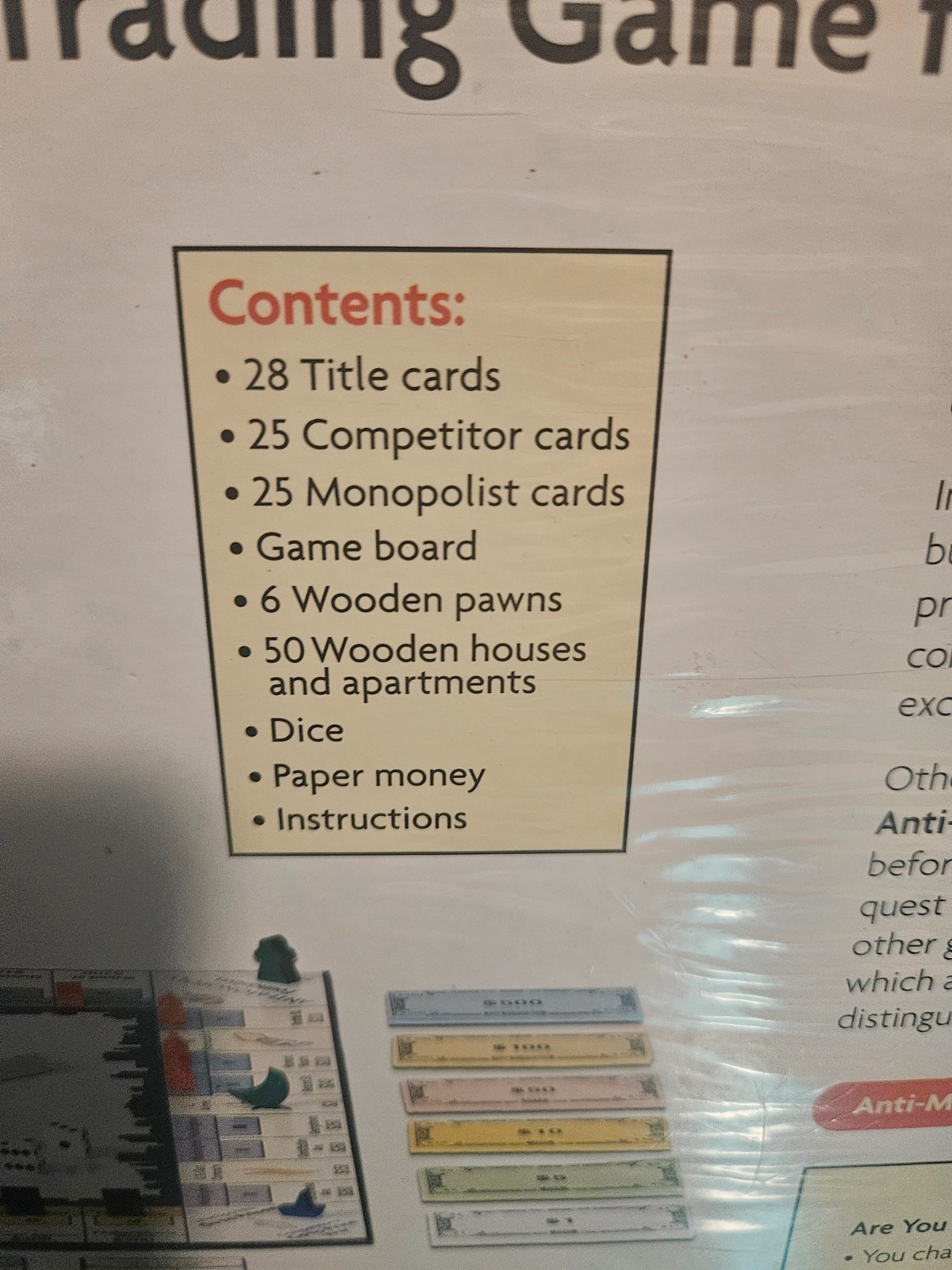 NEW Anti Monopoly Board Game Brand New and Sealed 2007 Realestate Trading Gam