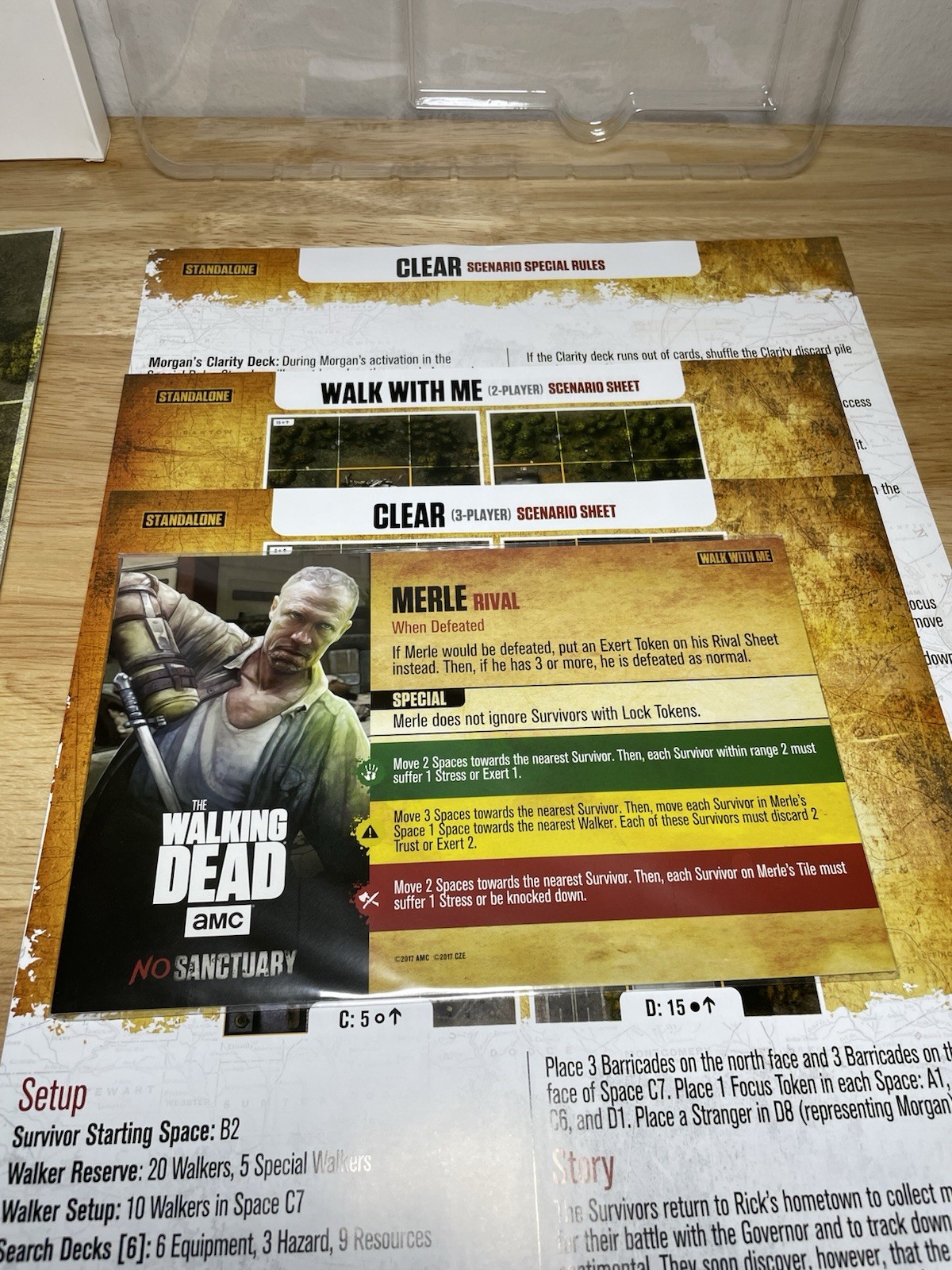 AMC The Walking Dead Board Game Expansion Set 2017070061806 Brand New Sealed