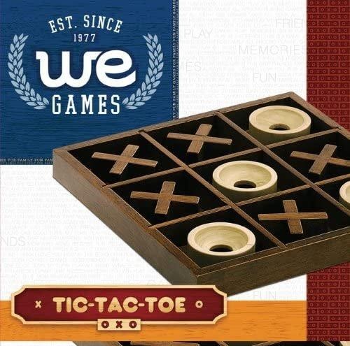 WE Games Tic Tac Toe Wooden Board Game, Patio Decor, Outdoor Games, Backyard