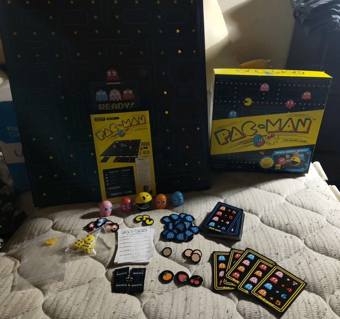 Pac Man Board Game Classic Arcade Sounds Buffalo Games 2019 Complete