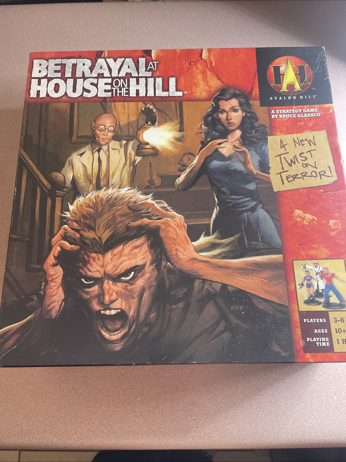Betrayal at House on the Hill Board Game – Incomplete – Parts & Pieces Only
