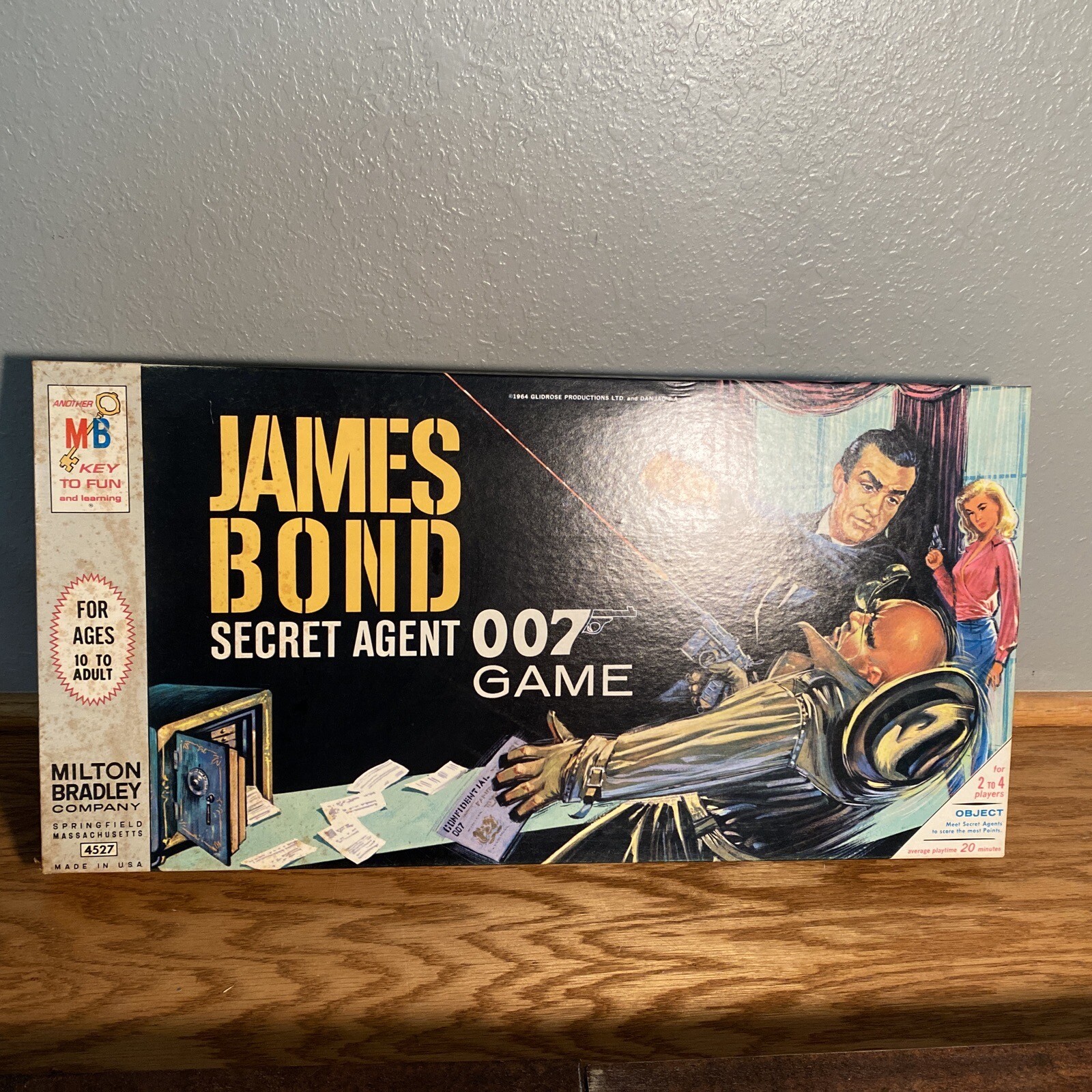 Vintage 1964 James Bond Secret Agent 007 Board Game New Never Played Sealed Toys