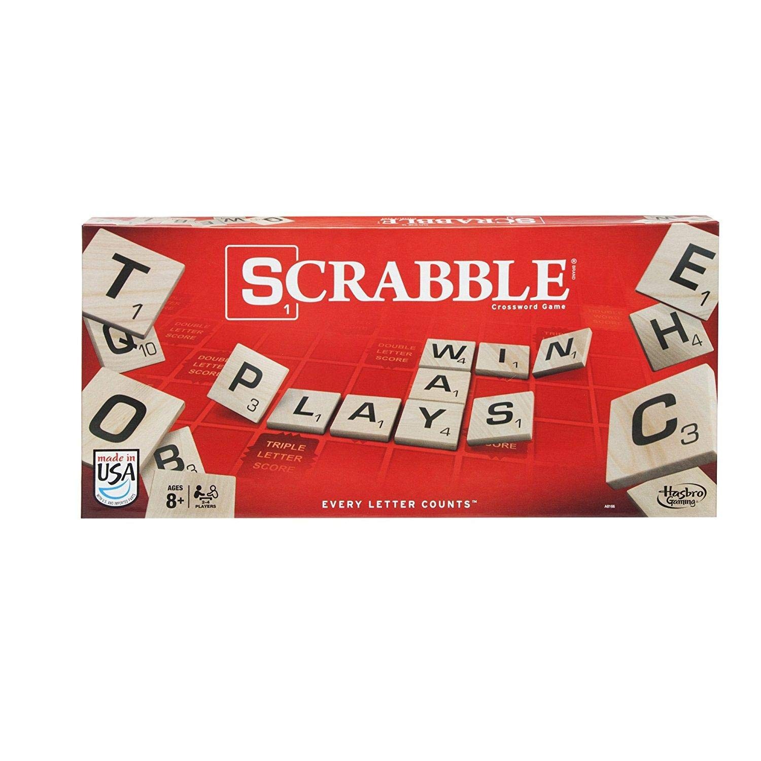 HASBRO GAMING SCRABBLE A8166 CLASSIC SCRABBLE BLK/BROWN