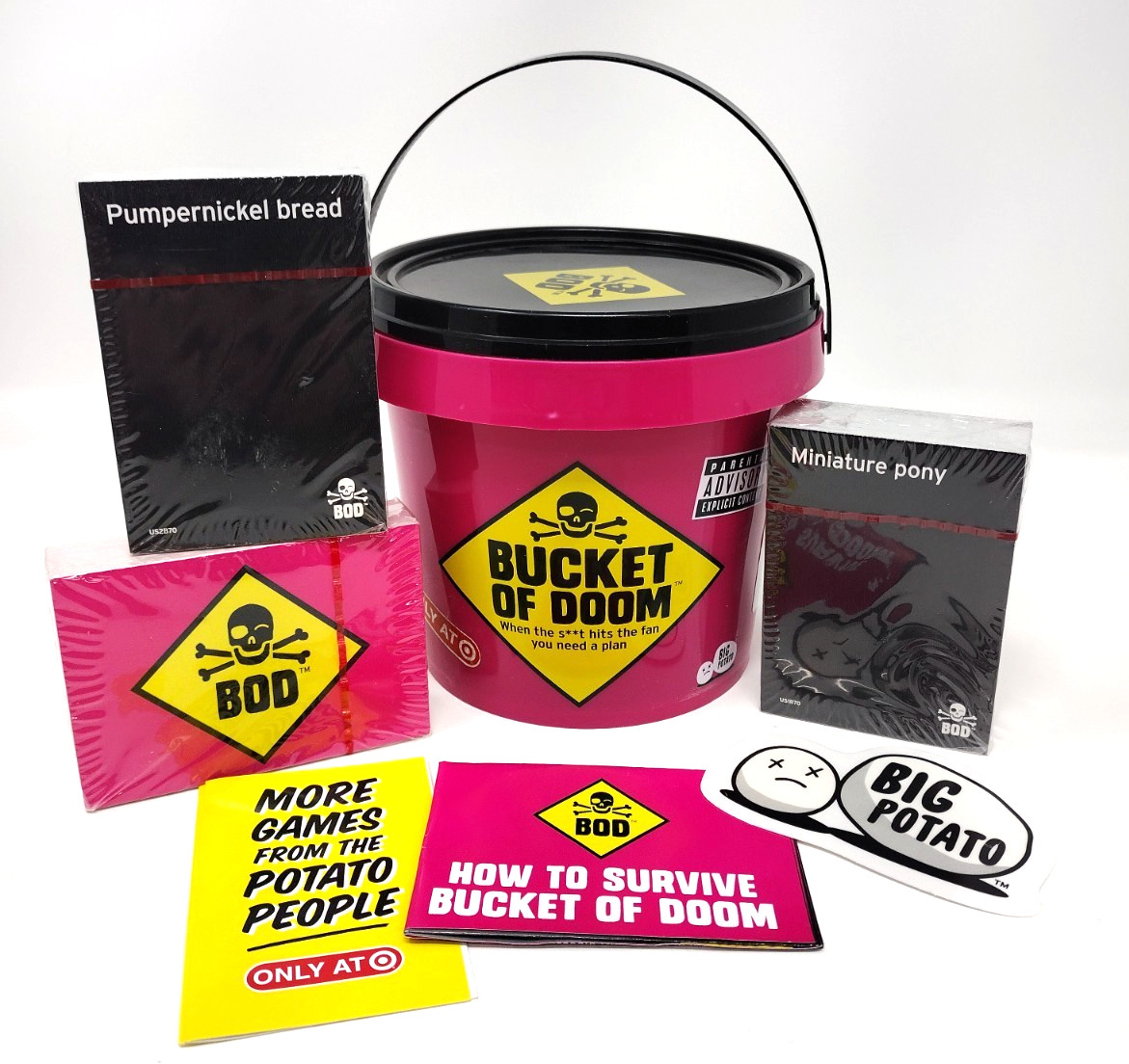 Bucket of Doom Game Funny Adult Party Game Big Potato New Unsealed Complete