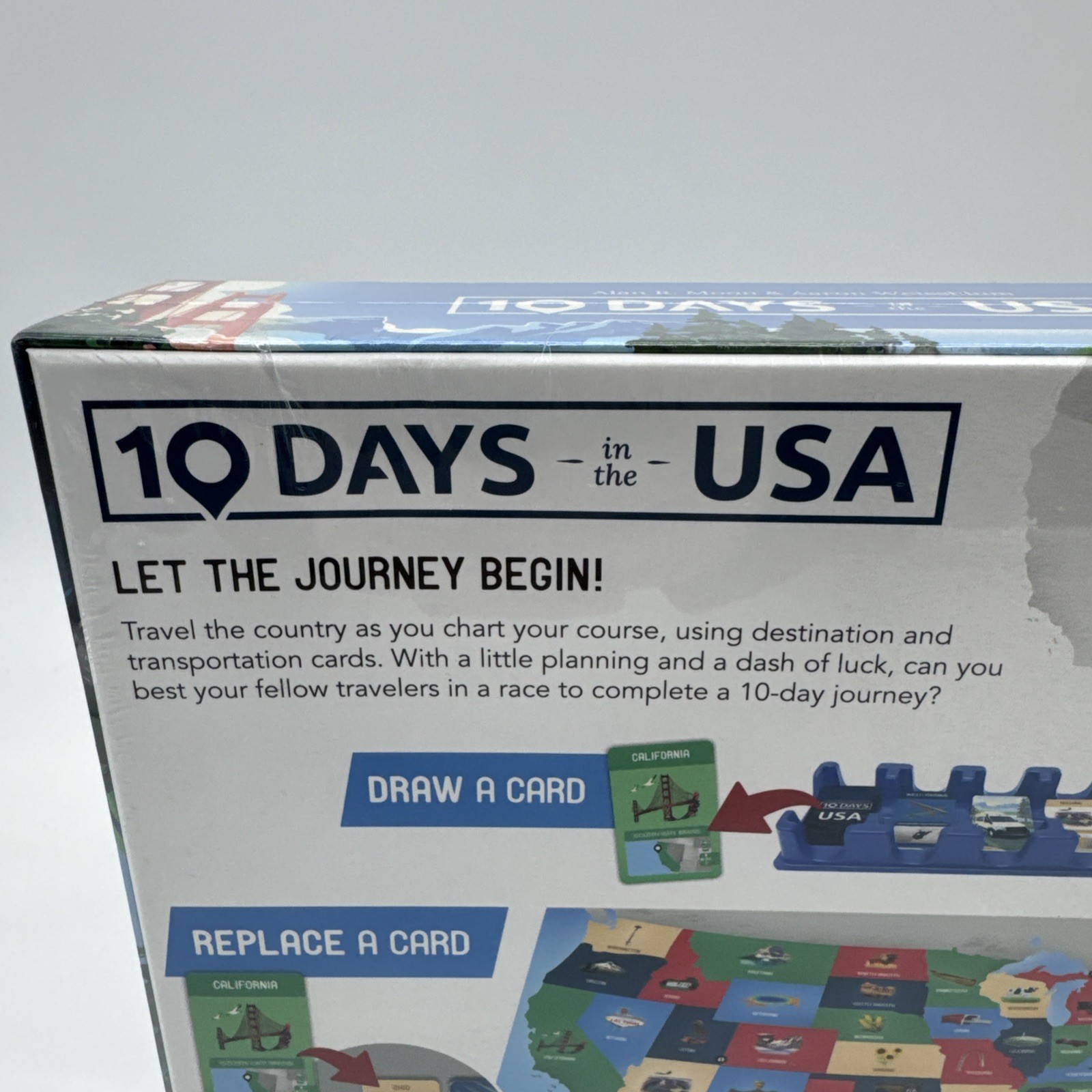 10 Days in The USA Family Road Trip Board Game Fun All Ages Moon Weissblum NEW