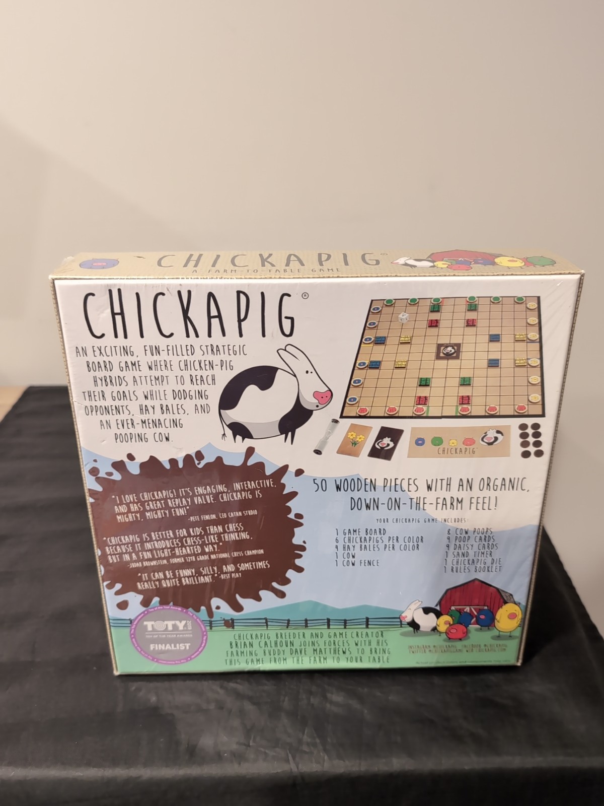 Chickapig Strategic Board Game Family Friendly Game For 2 or 4 Players