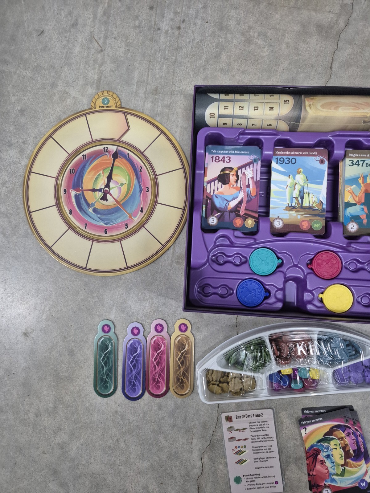 Trekking Through History Board Game by Underdog Games Excellent Complete 2022