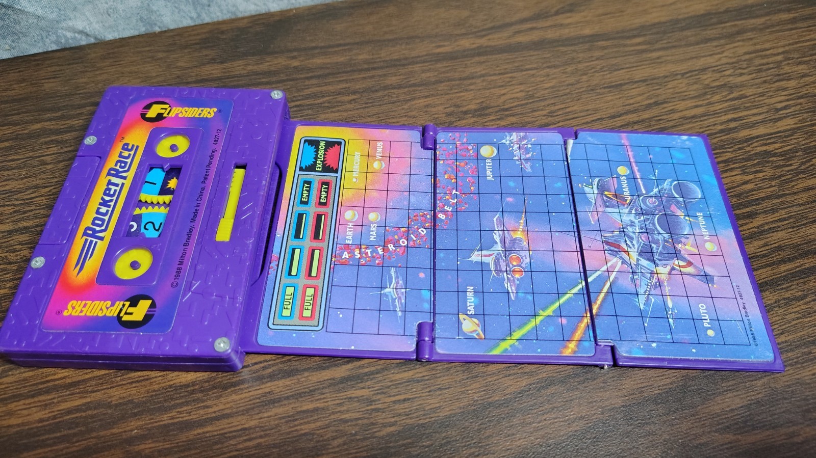 FLIPSIDERS Rocket Race Milton Bradley 1988 Vintage Pocket Game Rare