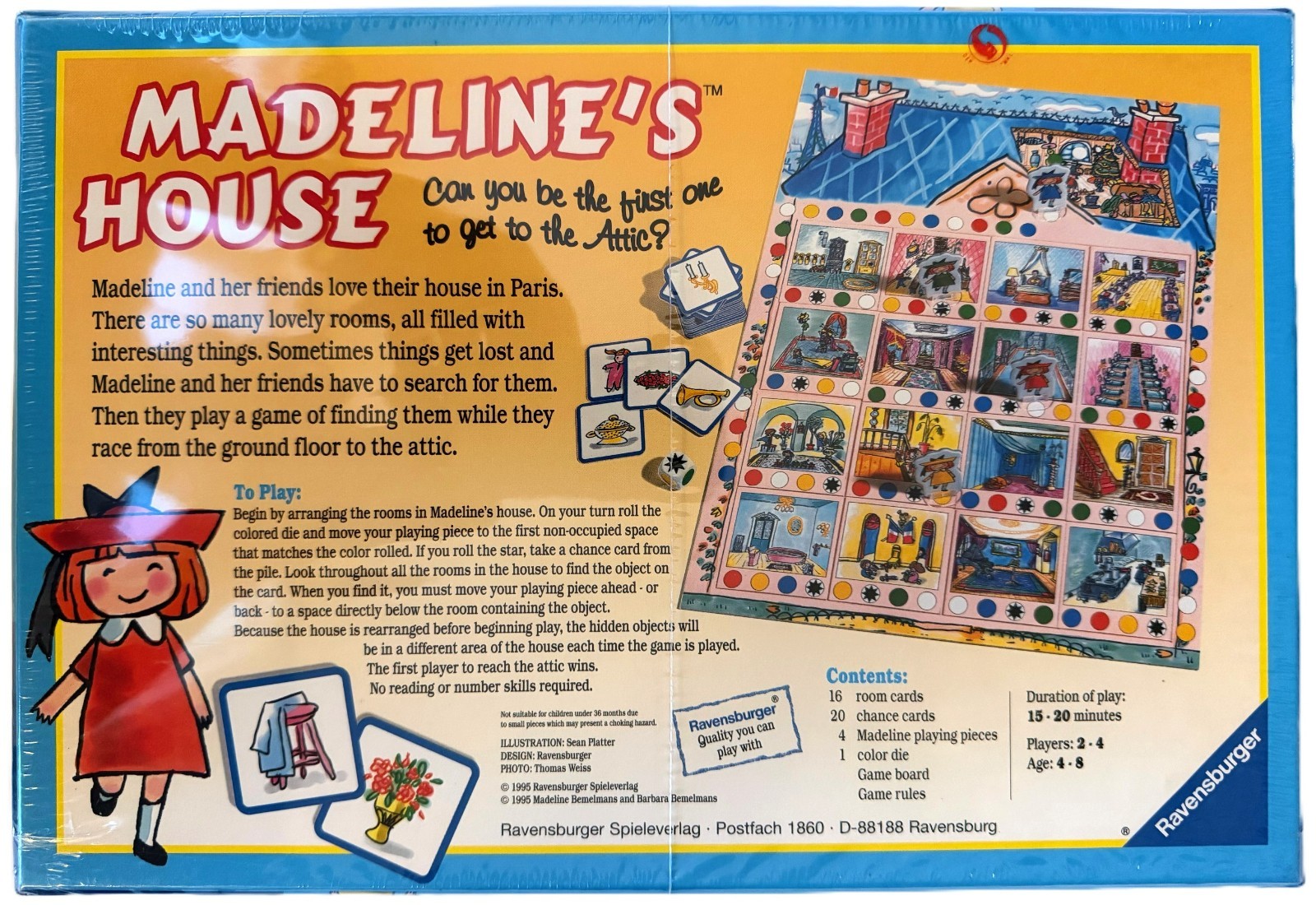 Madeline’s House Board Game (Ravensburger 1995) BRAND NEW