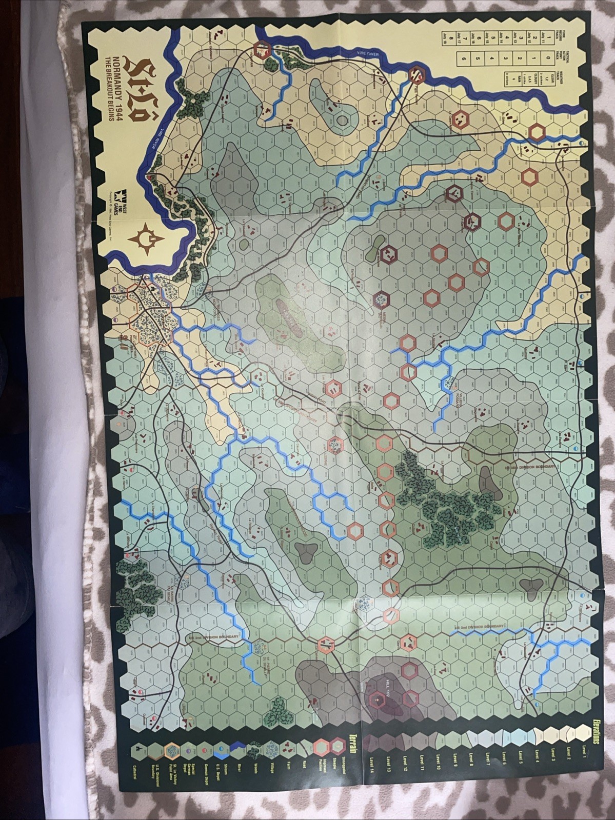 West End Games. 1986. St-Lo. Normandy 1944. The Breakout Begins. VGC