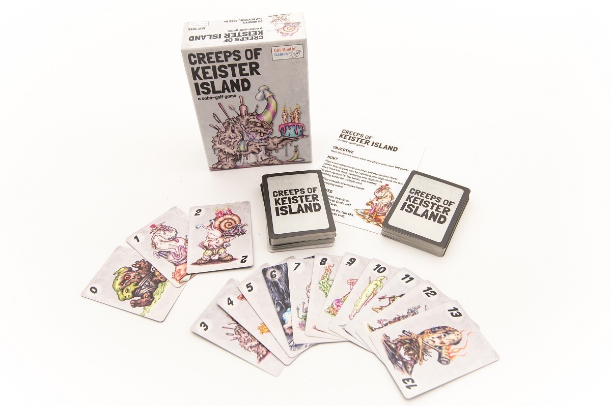 Creeps of Keister Island Card Game by Gut Bustin’ Games.