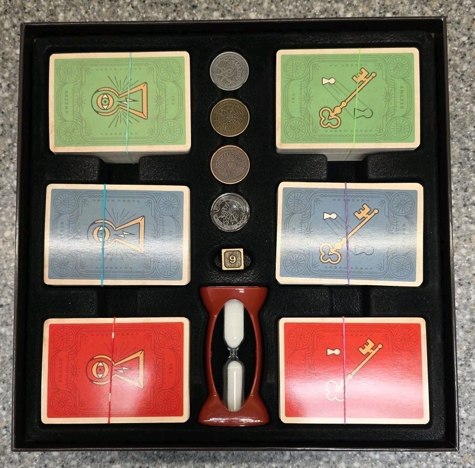 Amazed Board Game Neil Patrick Harris Puzzles Riddles 2018 Theory11 Complete