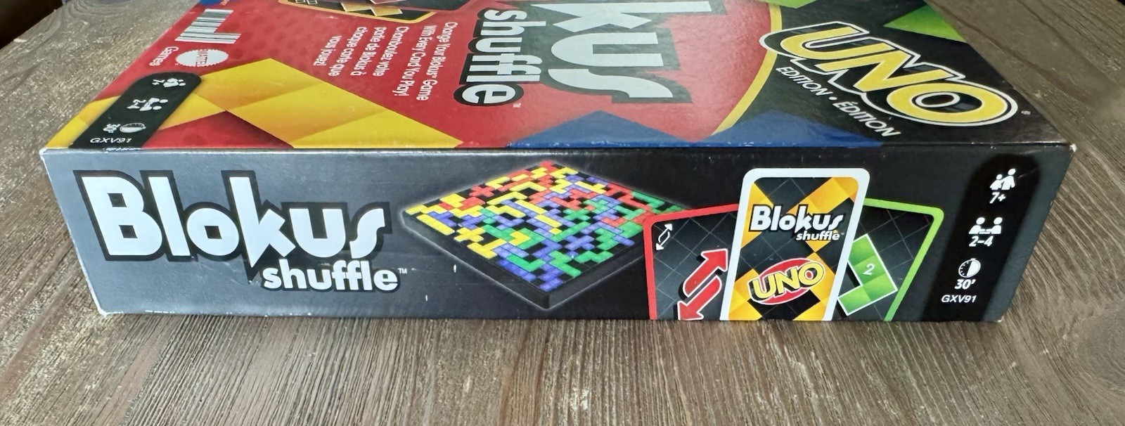 Blokus Shuffle UNO Edition Strategy Board Card Game – Complete