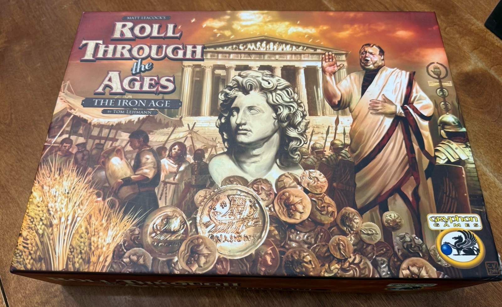 Roll Through the Ages: The Iron Age, Gryphon Games Board Game 1-4 Players Ages