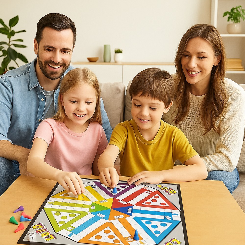 Livevie Ludo 2018 Classic Strategy Game Board for Kids & Family, Unique 6-Player