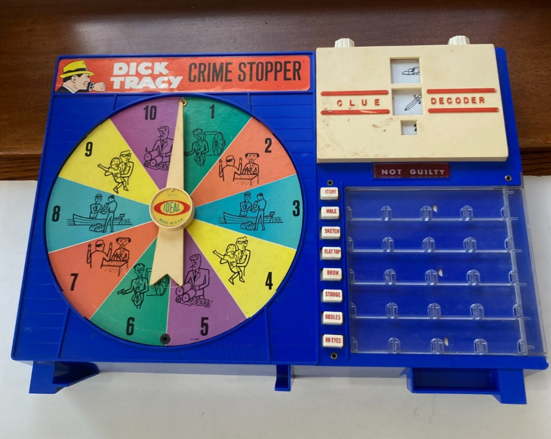 Dick Tracy Crime Stopper Game Complete -1963 Ideal Toy Corp. WORKS!!!