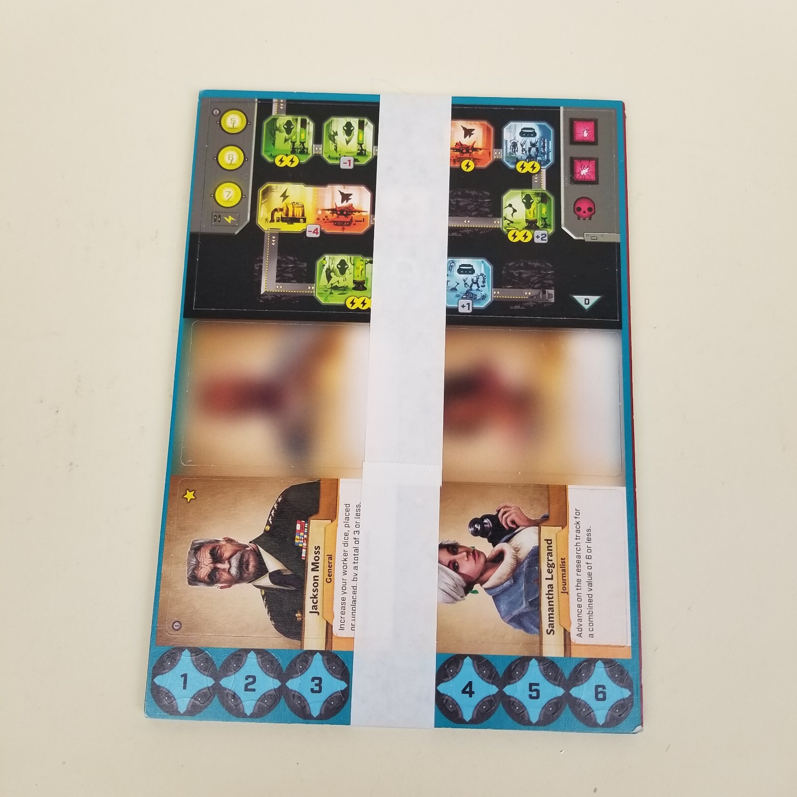 Tiles for Chapter 1 of Under Falling Skies Board Game Czech Games Edition