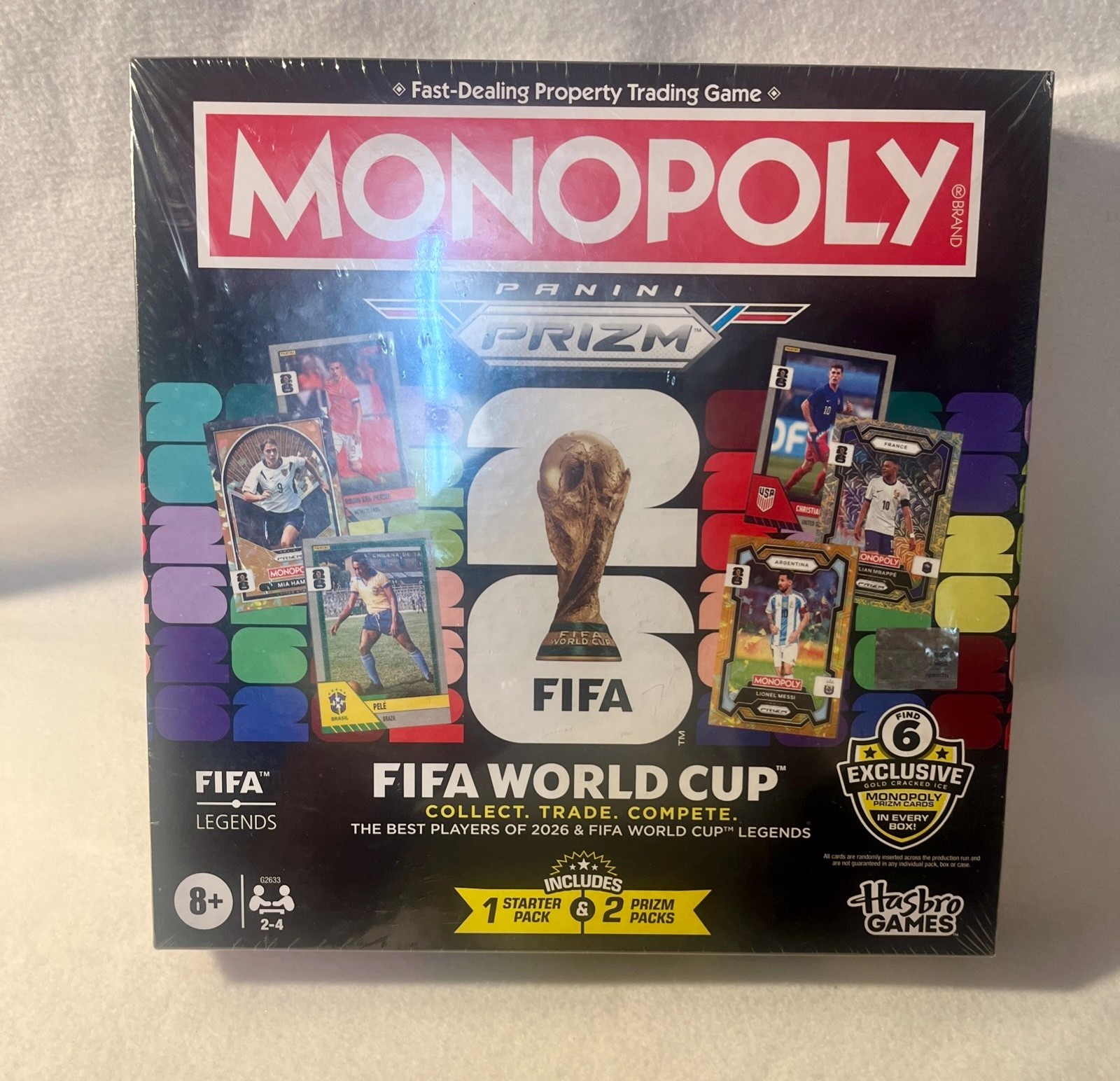 2026 Prizm Soccer Monopoly FIFA World Cup Game Board NEW SEALED Football Mundial