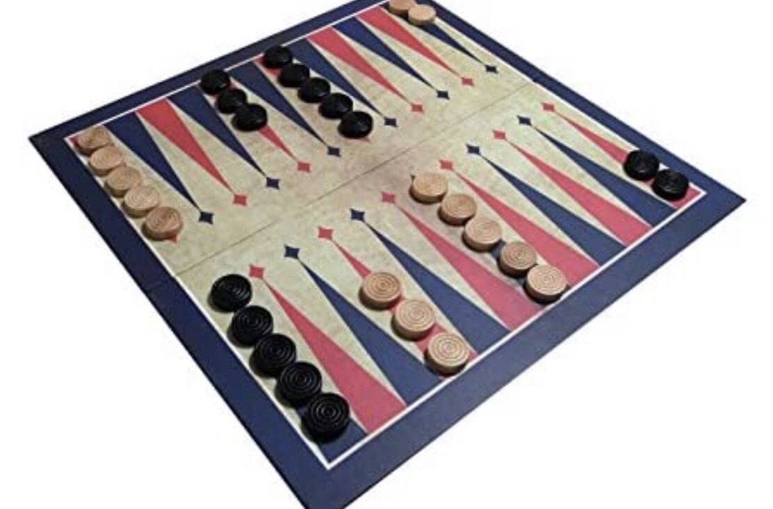 3-in-1 Chess, Draughts/Checkers, & Backgammon Game Ages 7+ By House Of Marbles