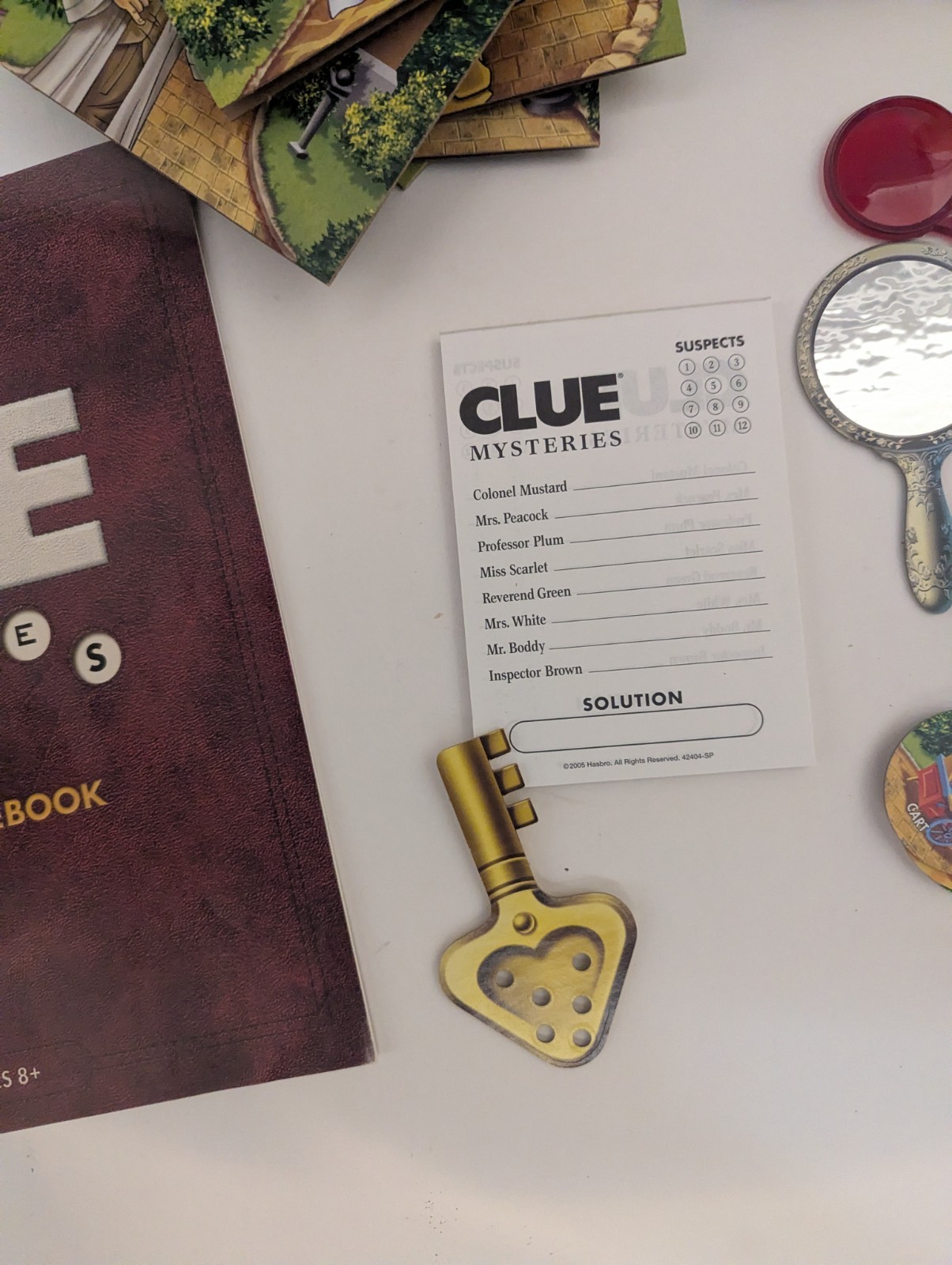 2005 Clue Mysteries Decoding Detective 50 Cases Board Game Parker Brothers