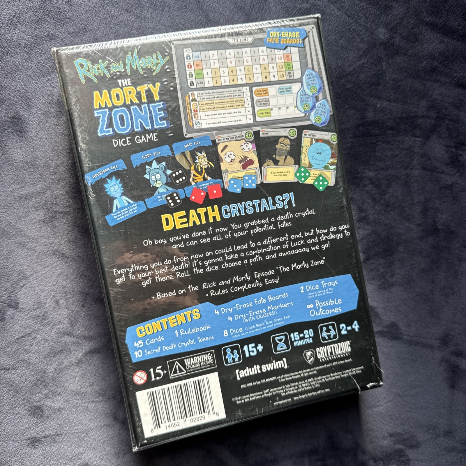 Rick and Morty The Morty Zone Dice Game Cryptozoic Entertainment ▪︎ Complete NEW