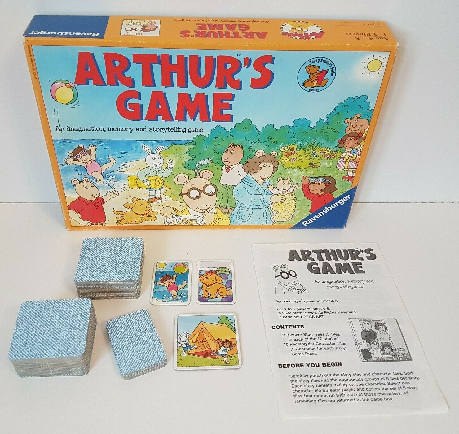 Ravensburger Marc Brown Arthur’s Game Memory and Storytelling Board COMPLETE