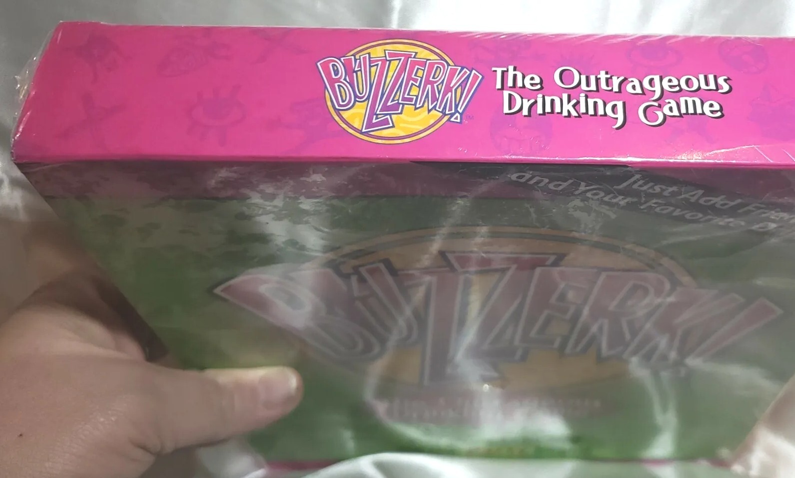Buzzerk the Outrageous Adult Drinking Game Sealed 2001 CD Disc and Puck