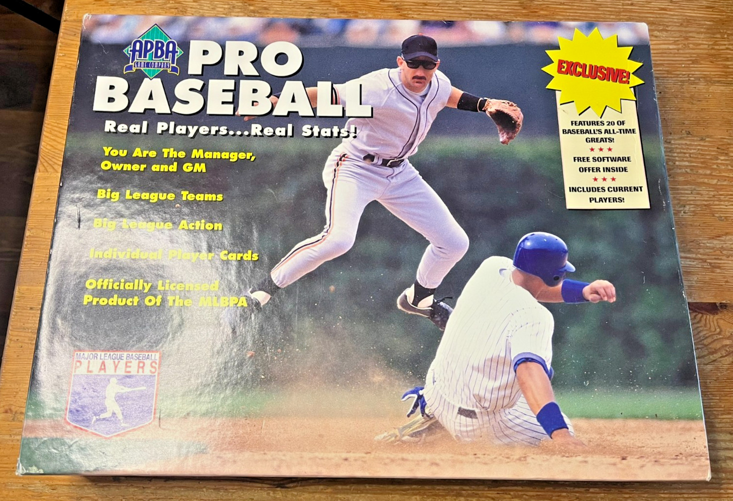1996 APBA Pro Baseball Game Vintage MLB Fantasy Statistics Board Game Dice