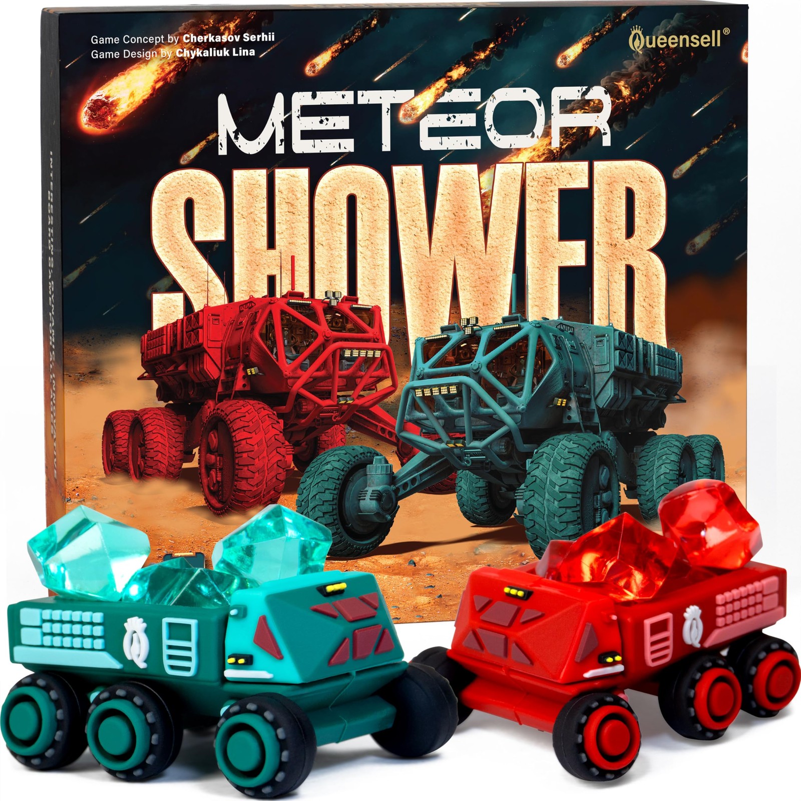 Meteor Shower – Board Game for Adults and – Fast Strategy Game – 2 Player Tab…