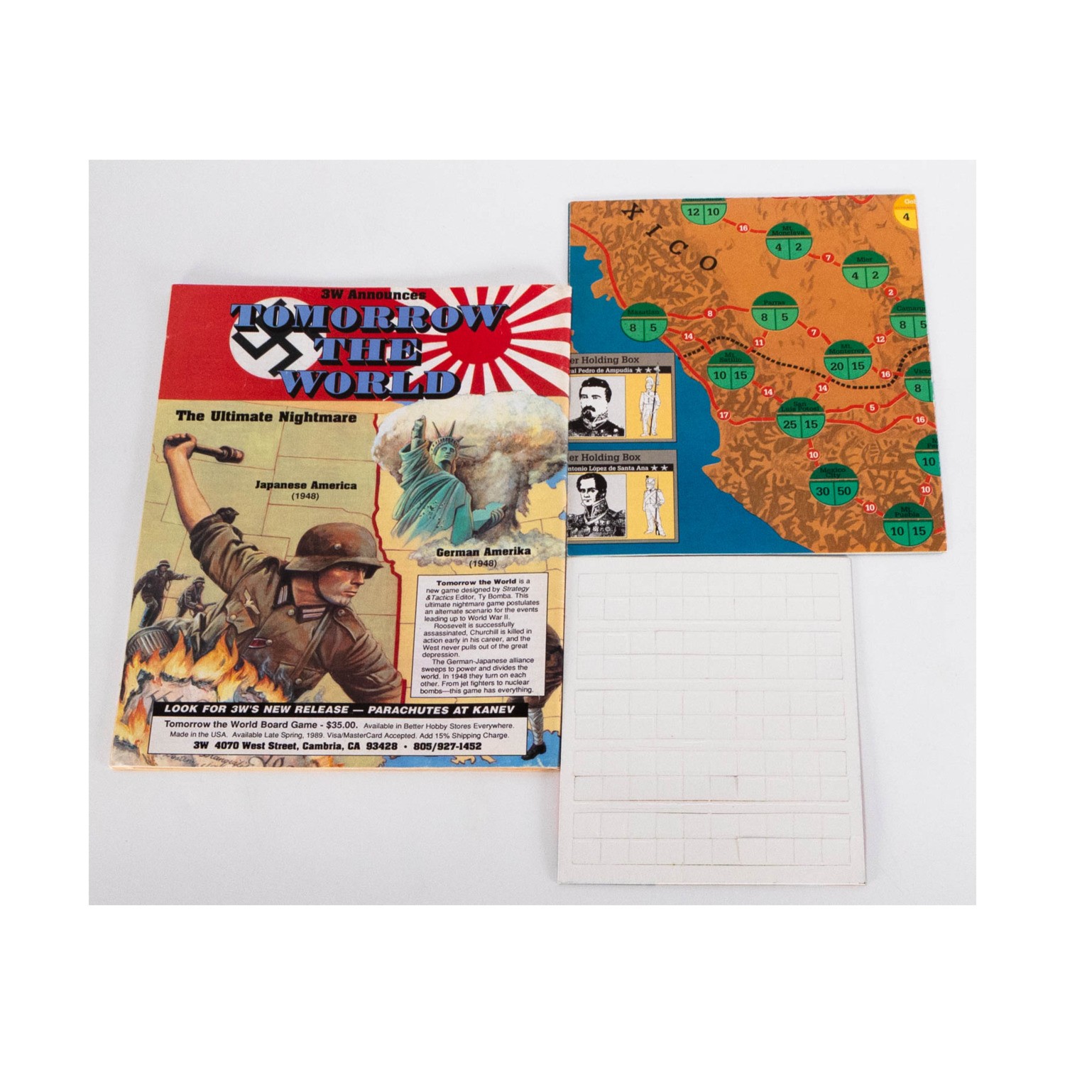 SPI Strategy & Tacti #127 w/Rush for Glory – The US-Mexican War 1846-1 Mag VG+