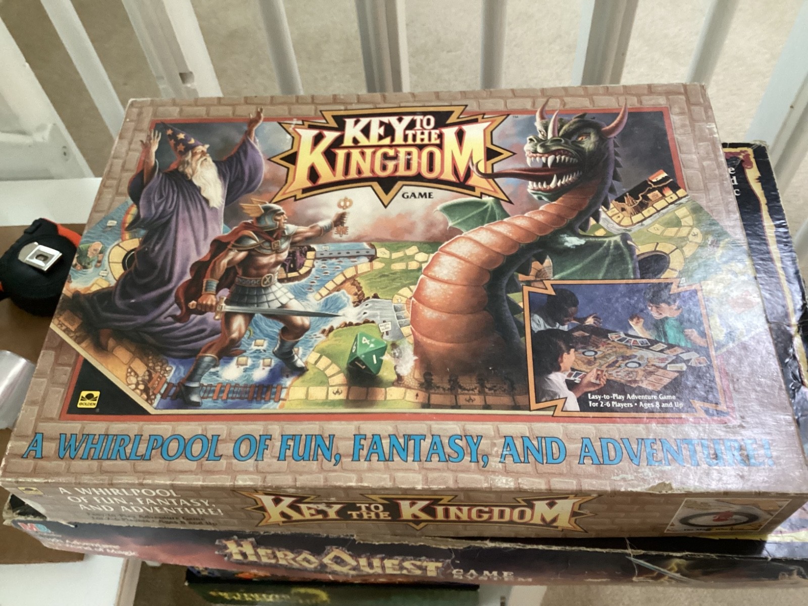 Key to the Kingdom Board Game COMPLETE! Golden 1992