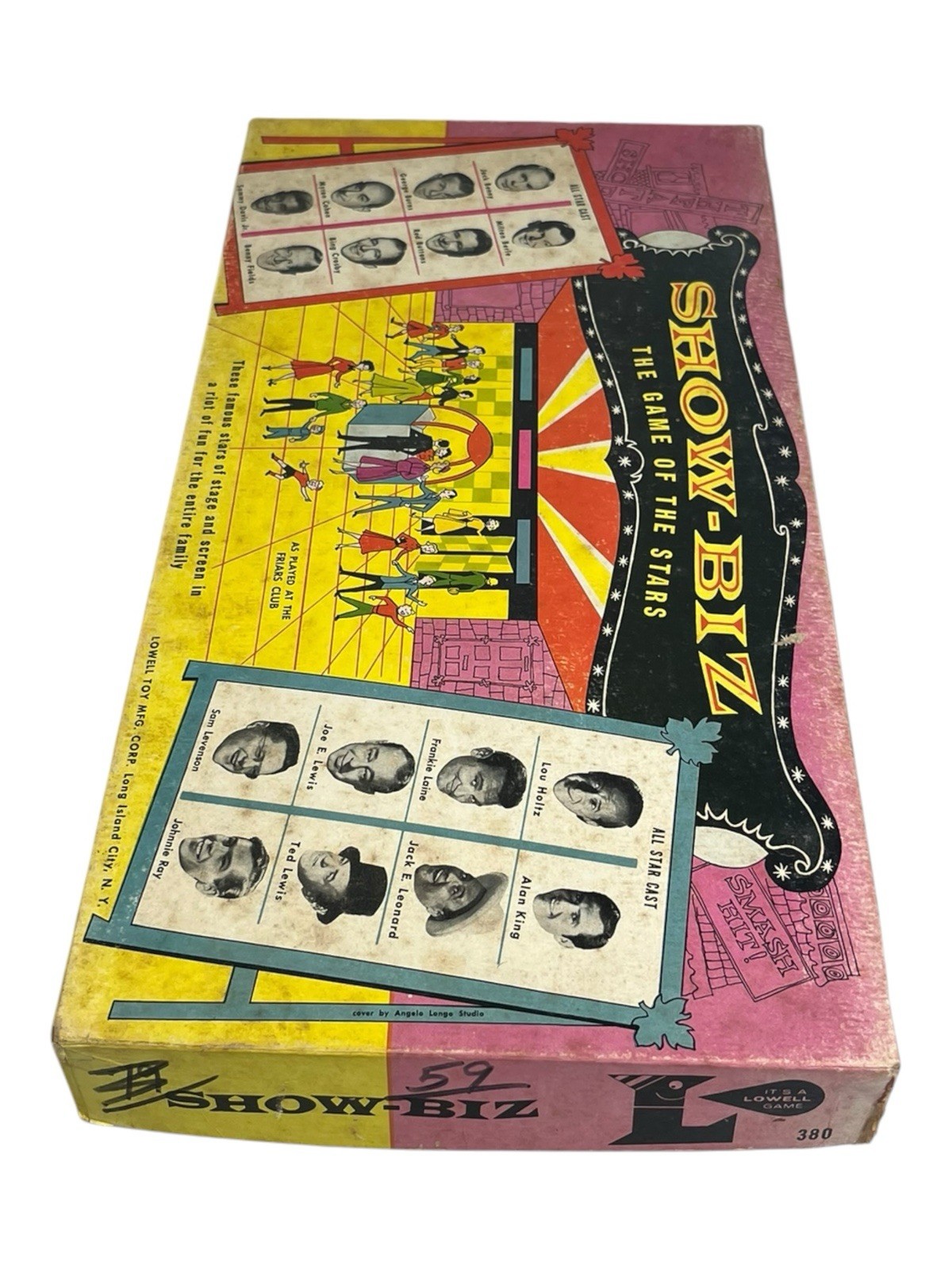 Vintage 1958 Show-Biz Boardgame: The Game of the Stars Lowell Toy Mfg: