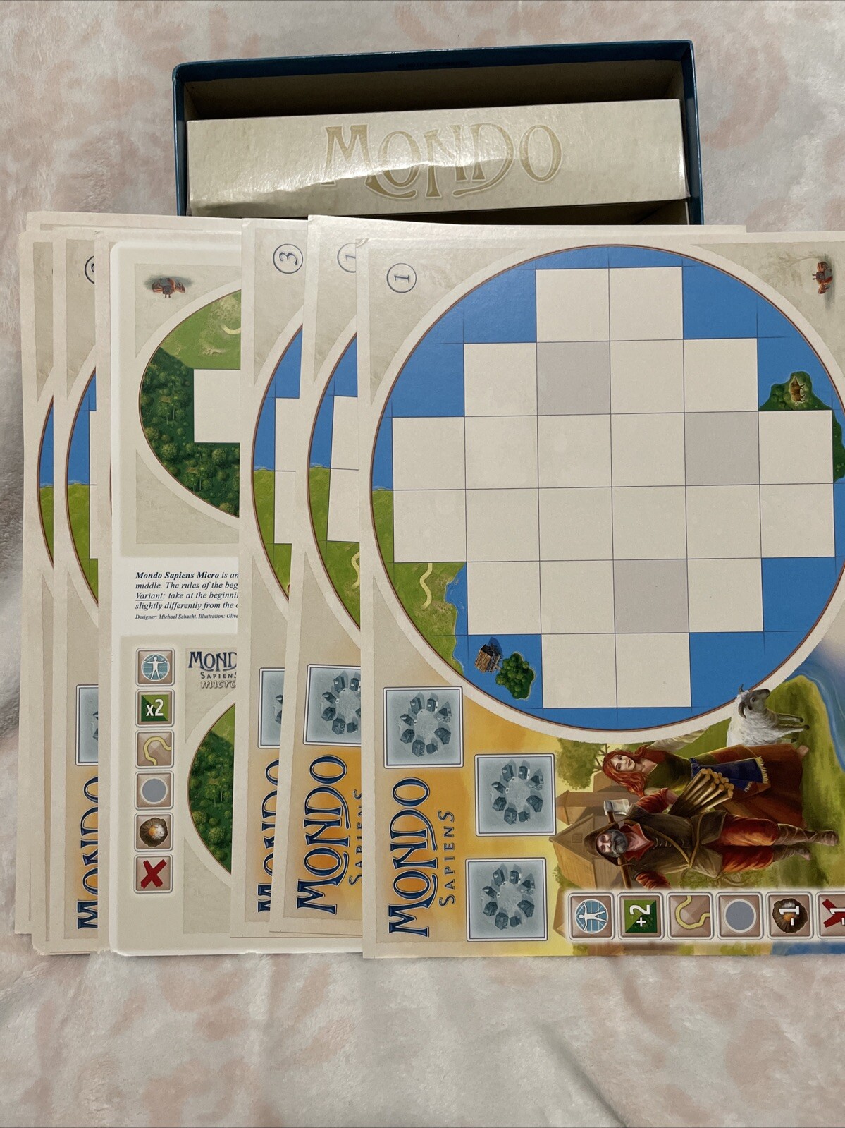 Pegasus Spiele Boardgame Mondo Sapiens (German Language Ed) Box SW NEAR MINT